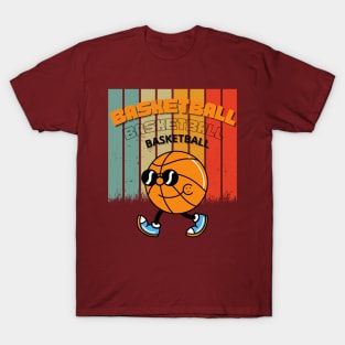Funny Vintage Basketball Art T-Shirt